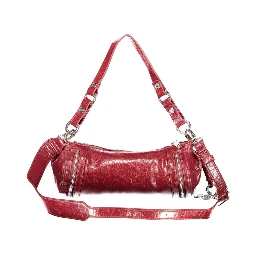 Rosso Polyurethane Women's Bag with Adjustable Shoulder Strap