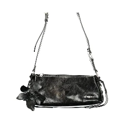 Black Polyurethane Women's Bag