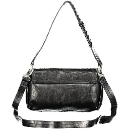 Black Polyurethane Women Bag