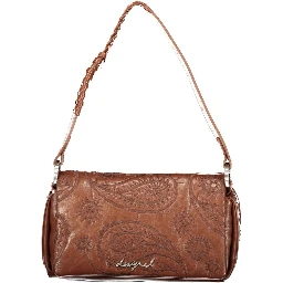 Brown Polyurethane Womens Bag