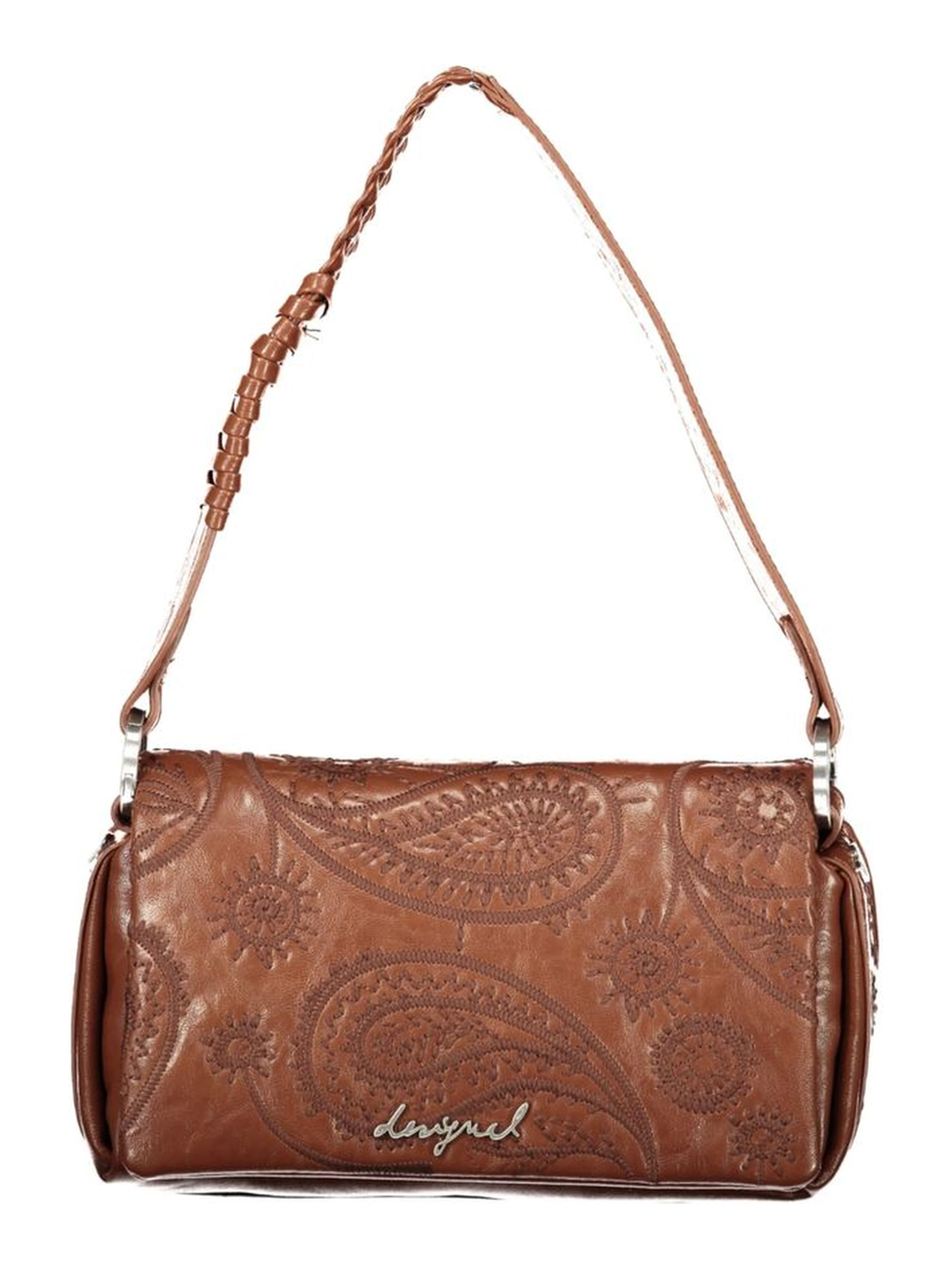 Brown Polyurethane Womens Bag