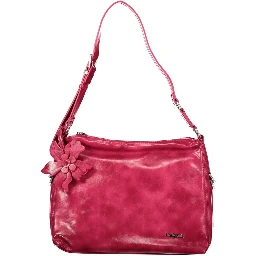 Pink Polyurethane Womens Bag