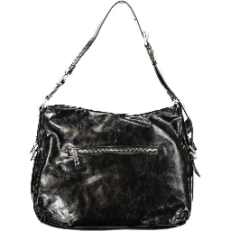Black Polyurethane Women's Bag