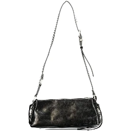 Black Polyurethane Women's Bag