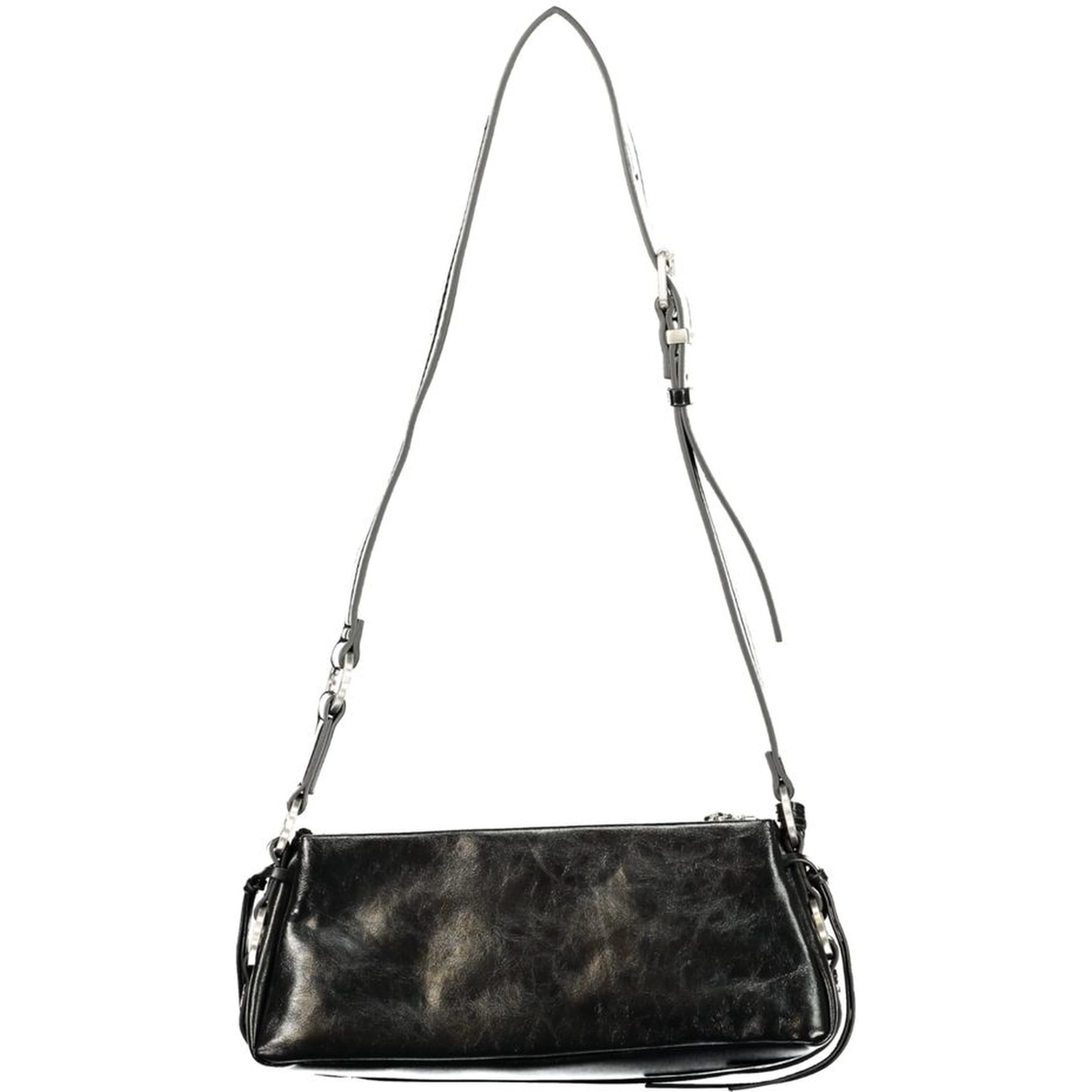 Black Polyurethane Women's Bag