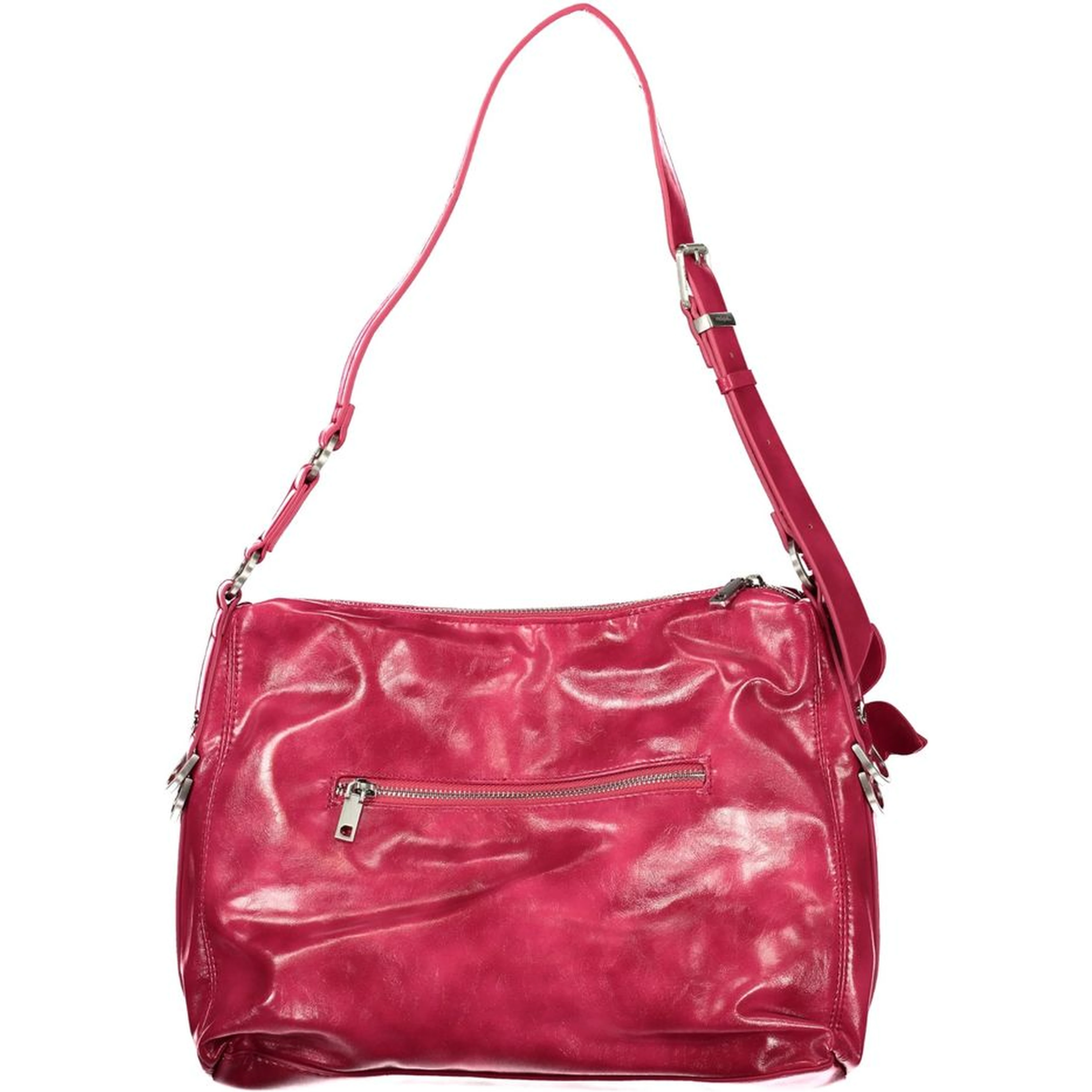 Pink Polyurethane Womens Bag