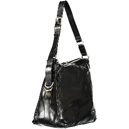Black Polyurethane Women's Bag