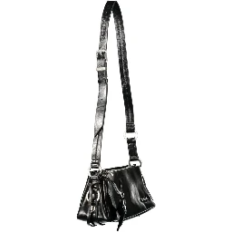 Black Polyurethane Women's Bag