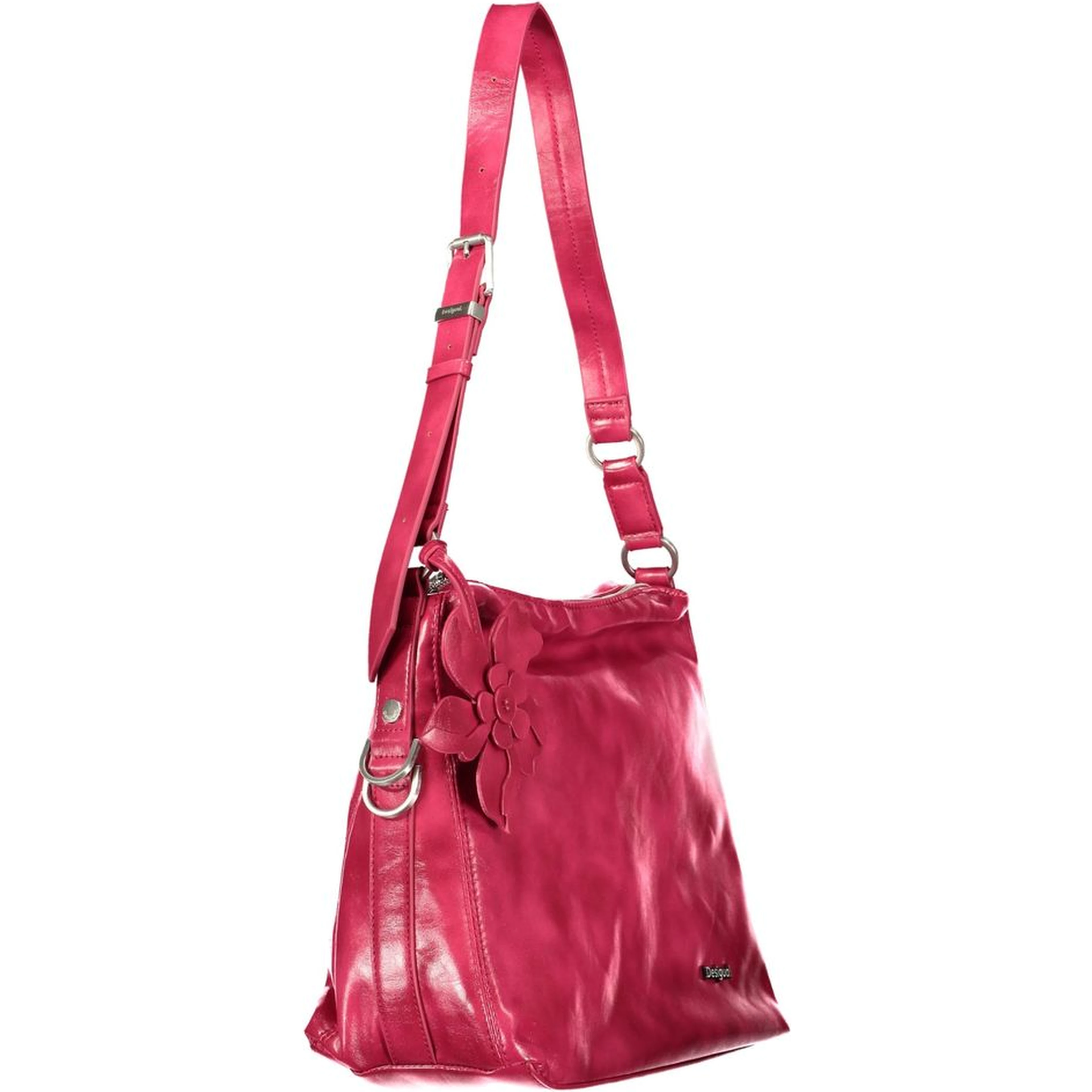 Pink Polyurethane Womens Bag