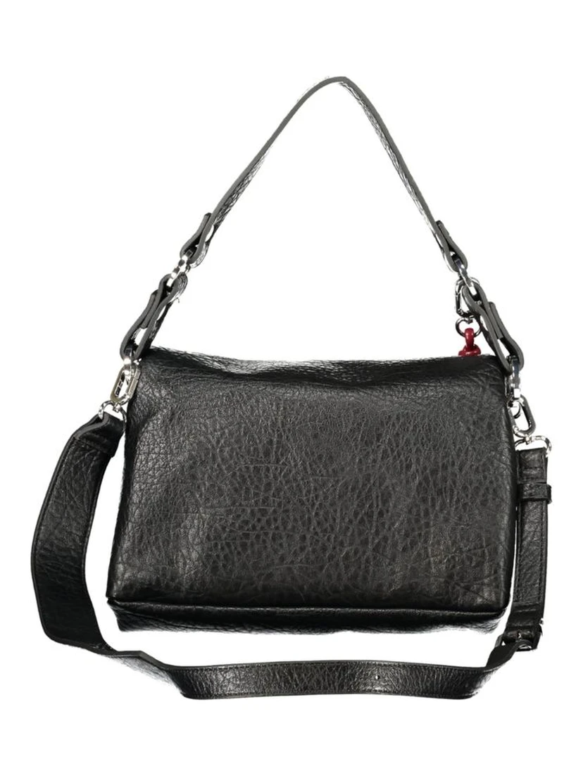 Black Polyurethane Women's Bag