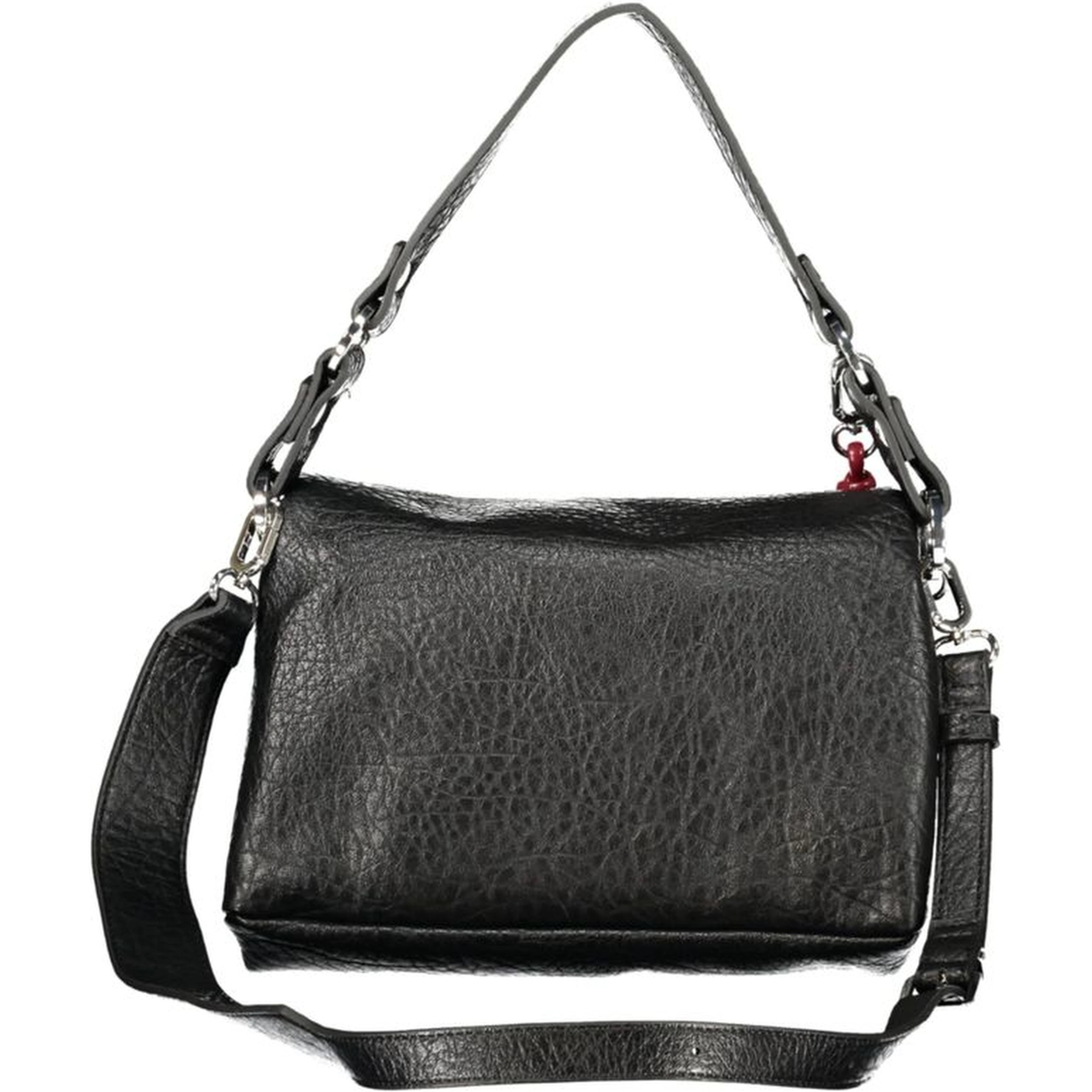 Black Polyurethane Women's Bag