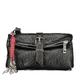 Black Polyurethane Women's Bag