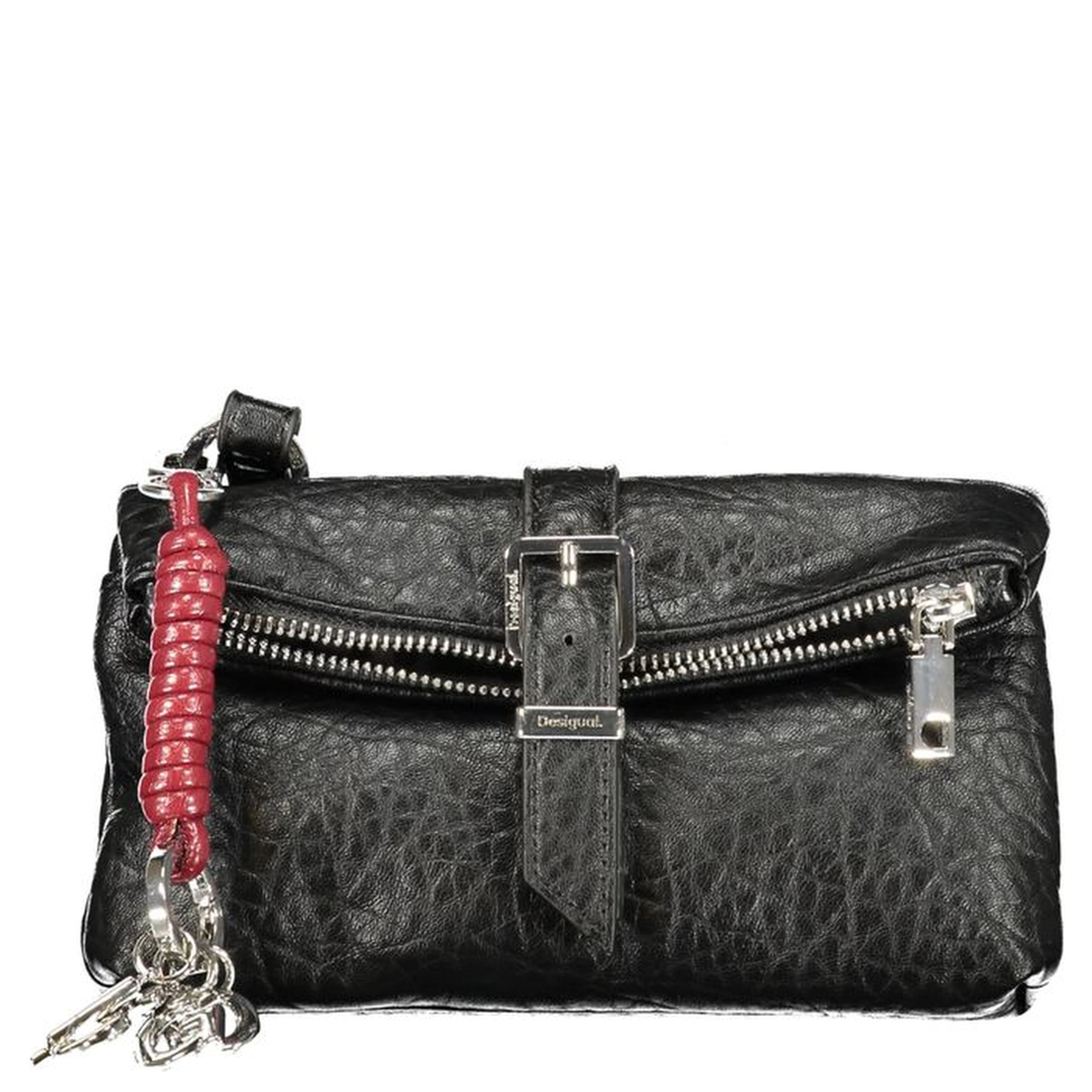 Black Polyurethane Women's Bag