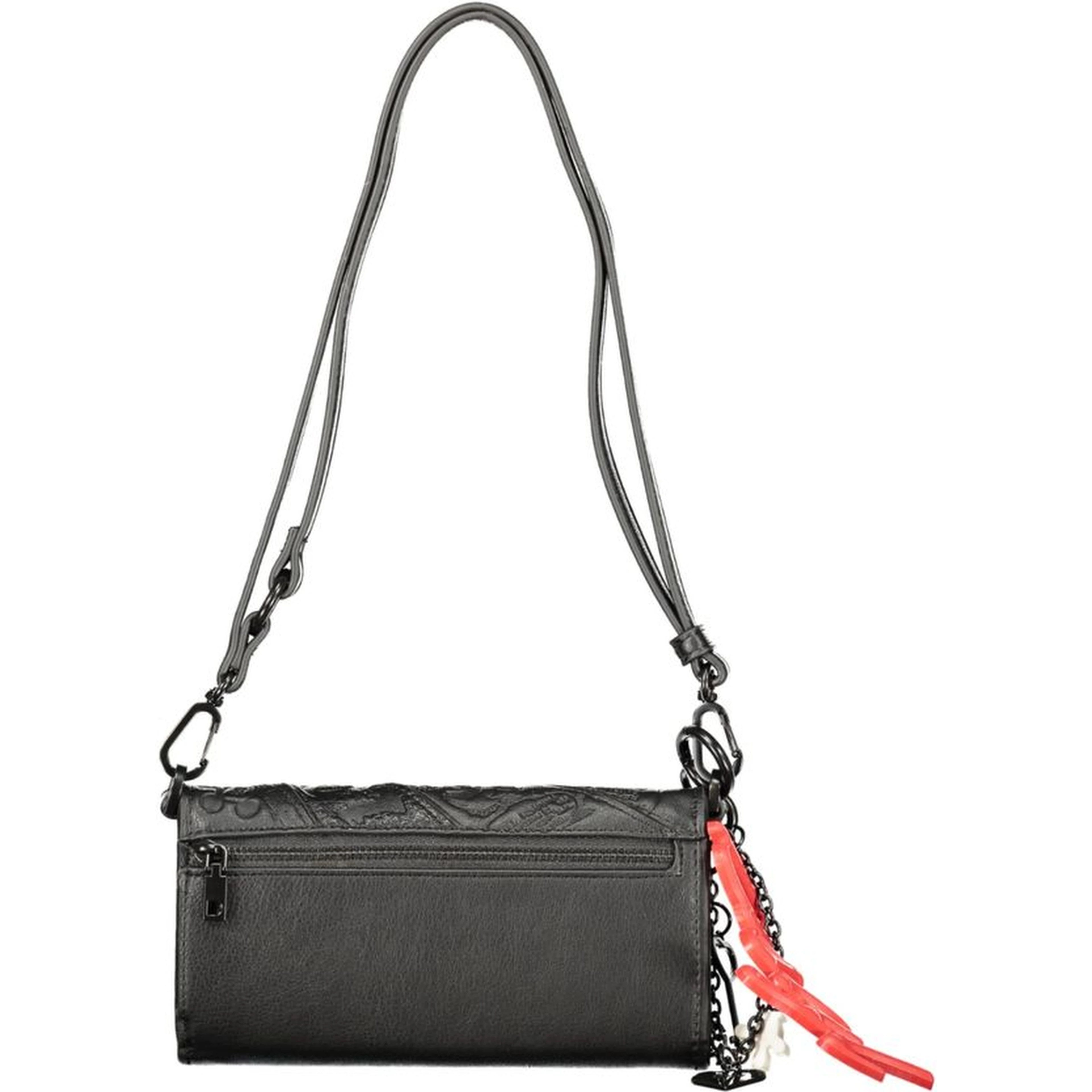 Black Polyurethane Women's Wallet