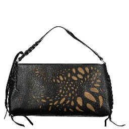 Black Polyurethane Women's Bag