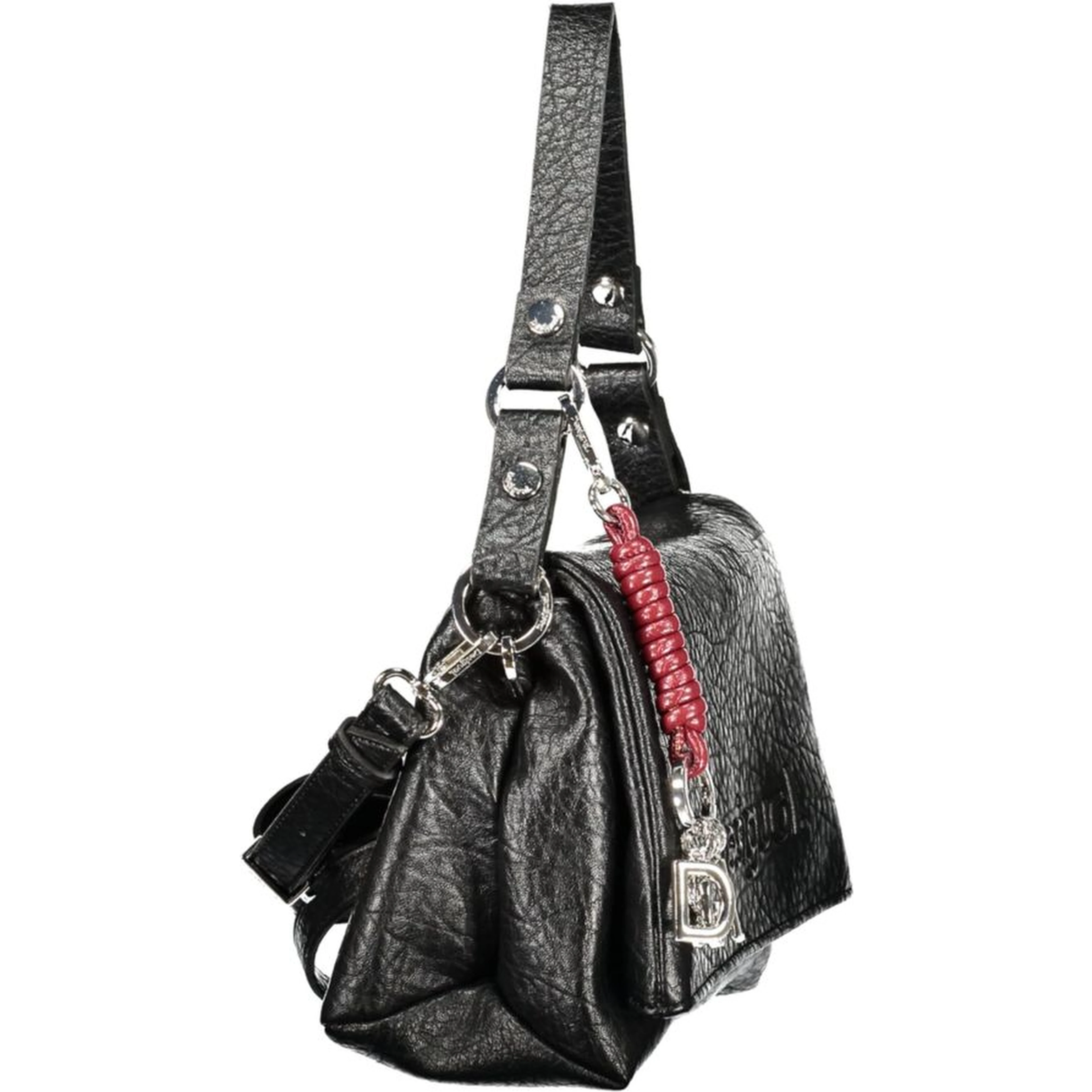 Black Polyurethane Women's Bag