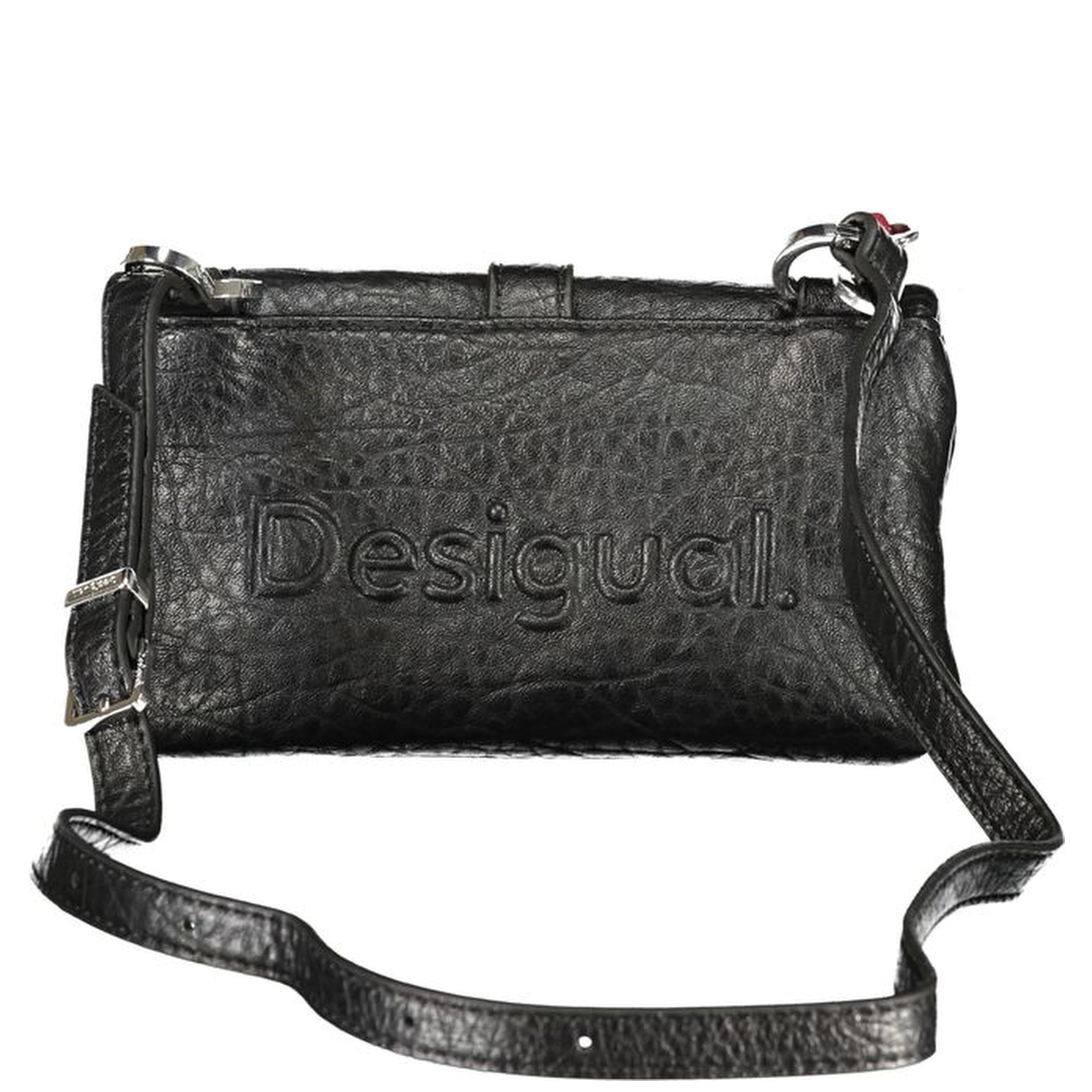 Black Polyurethane Women's Bag