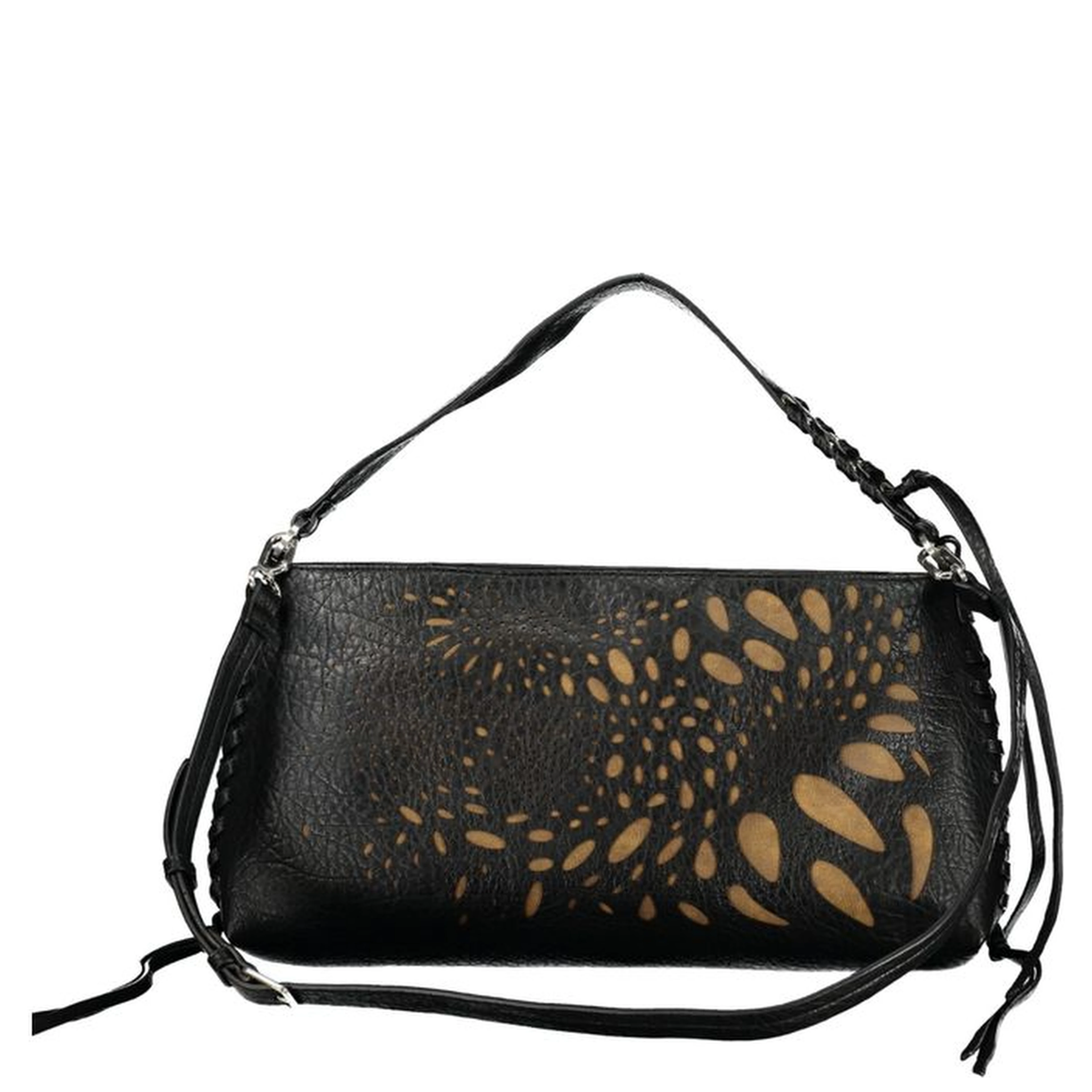 Black Polyurethane Women's Bag