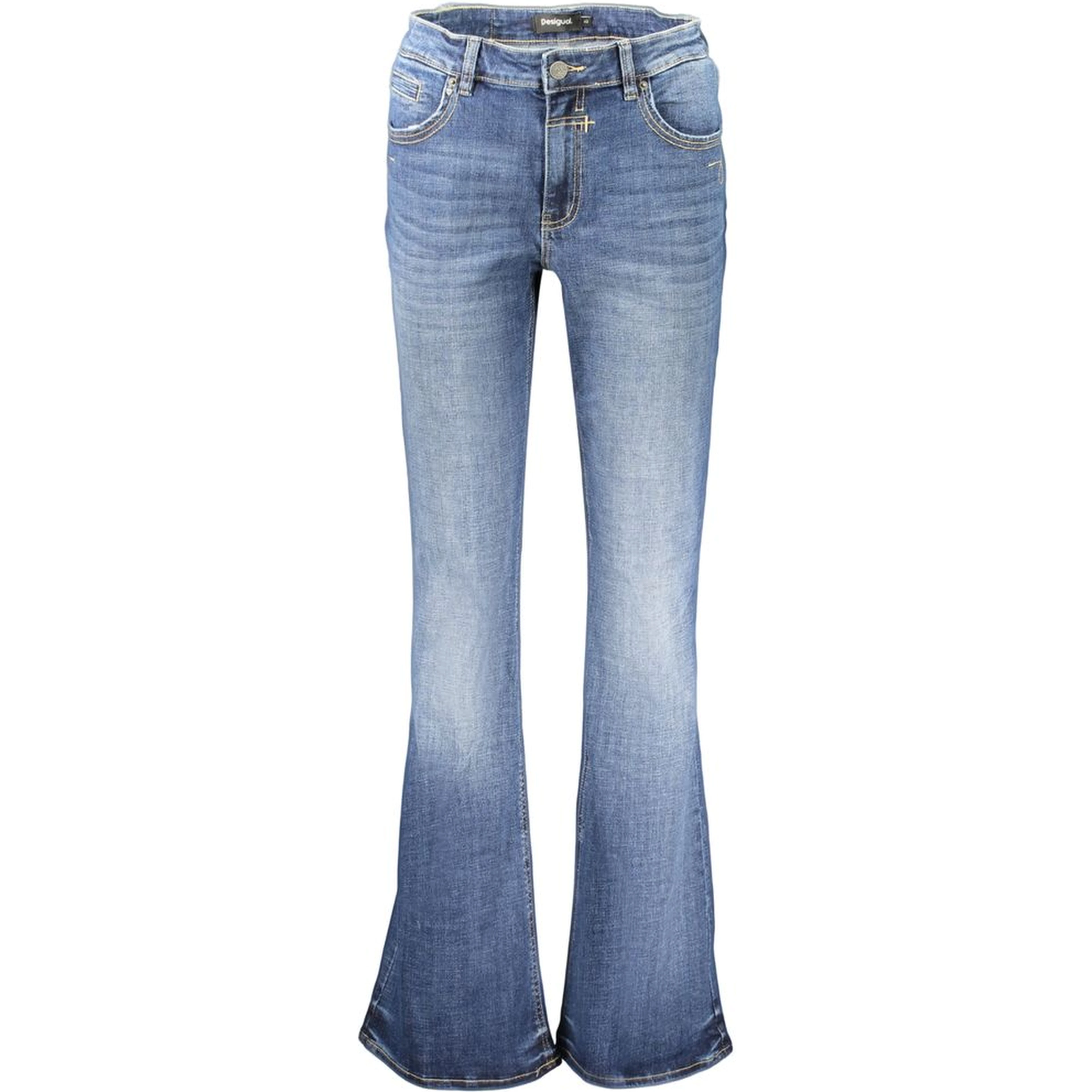 Blue Cotton Women's Jeans