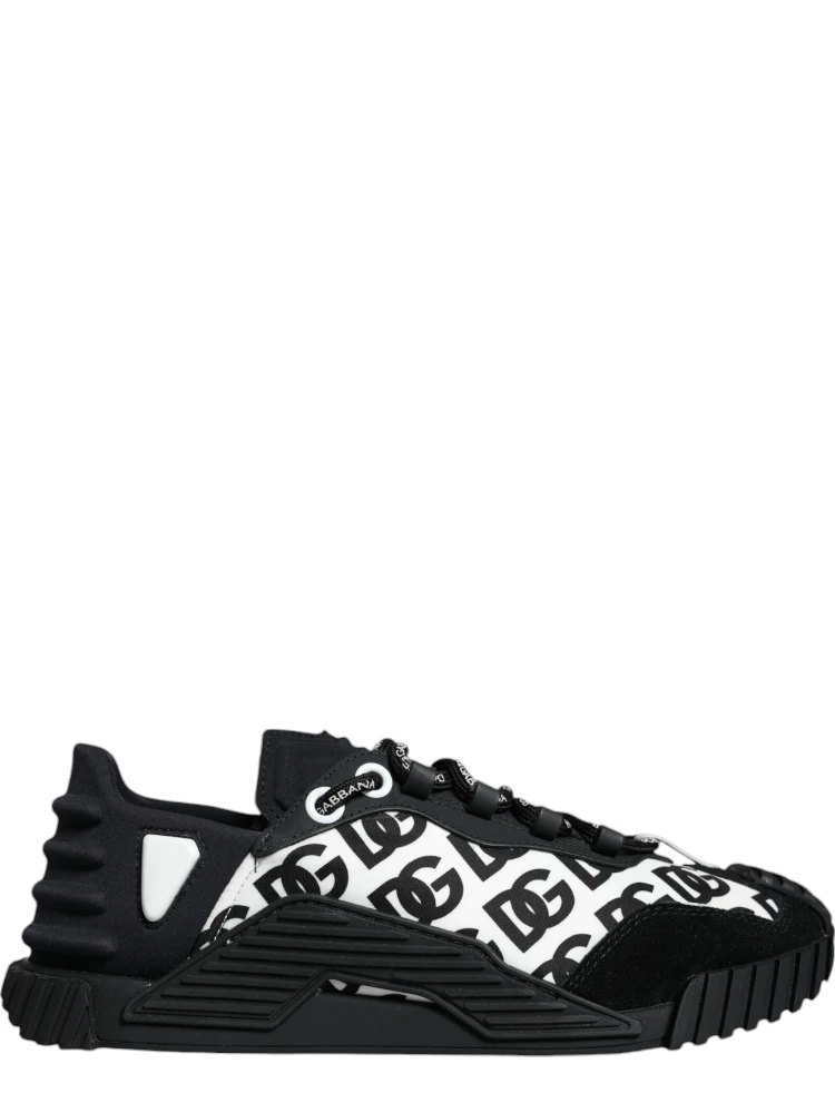Black Logo Lace Up Low Top NS1 Sneakers Shoes