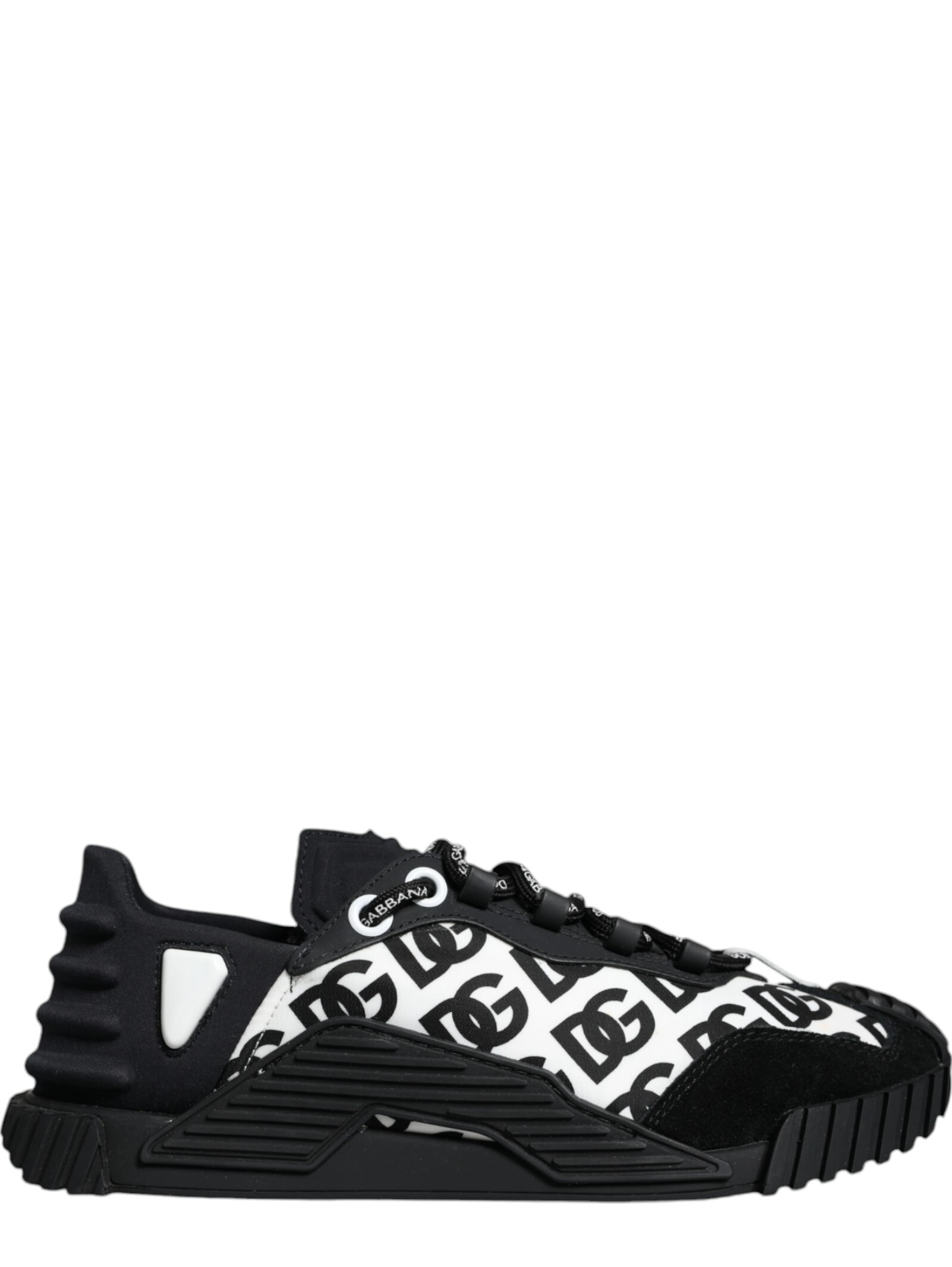 Black Logo Lace Up Low Top NS1 Sneakers Shoes