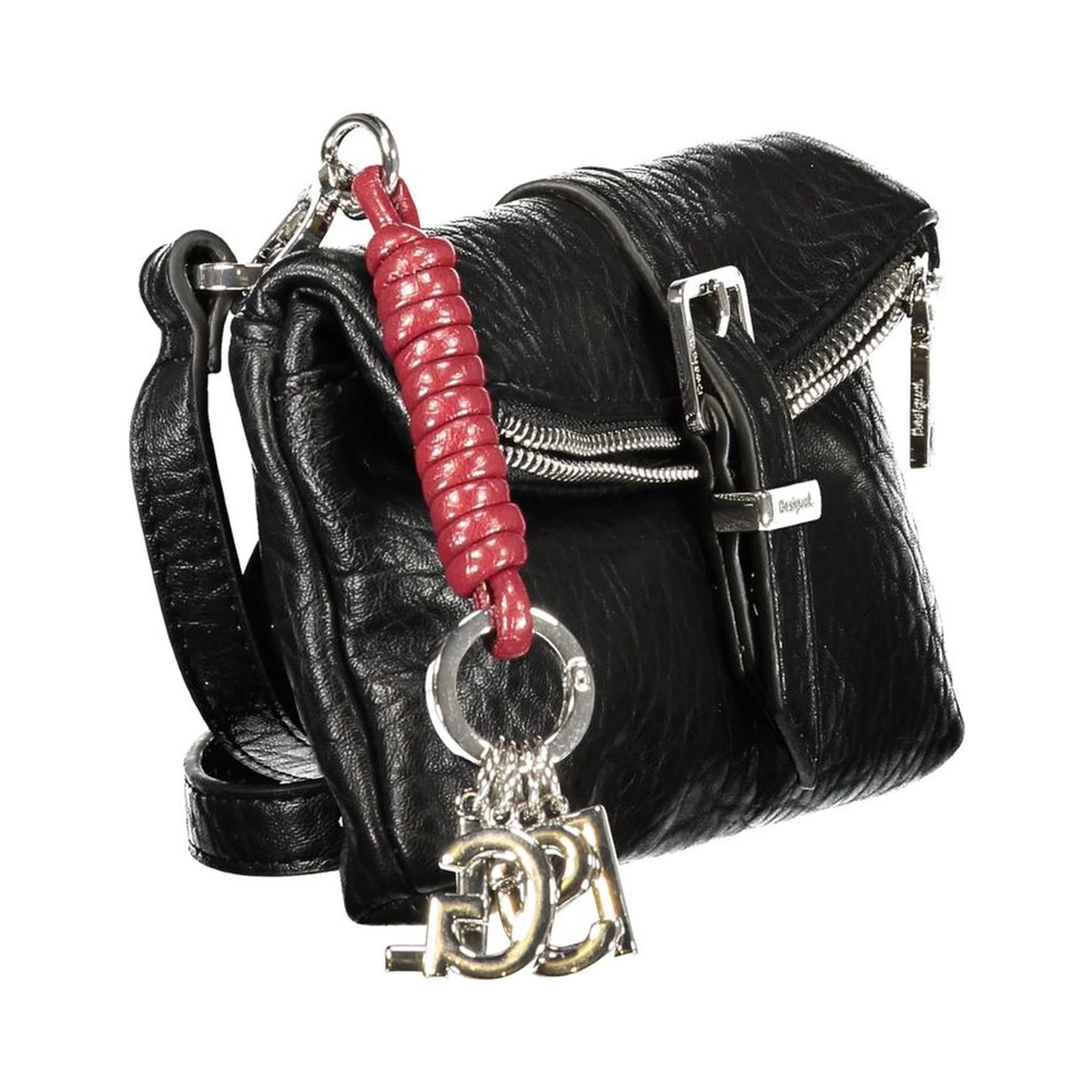 Black Polyurethane Women's Bag