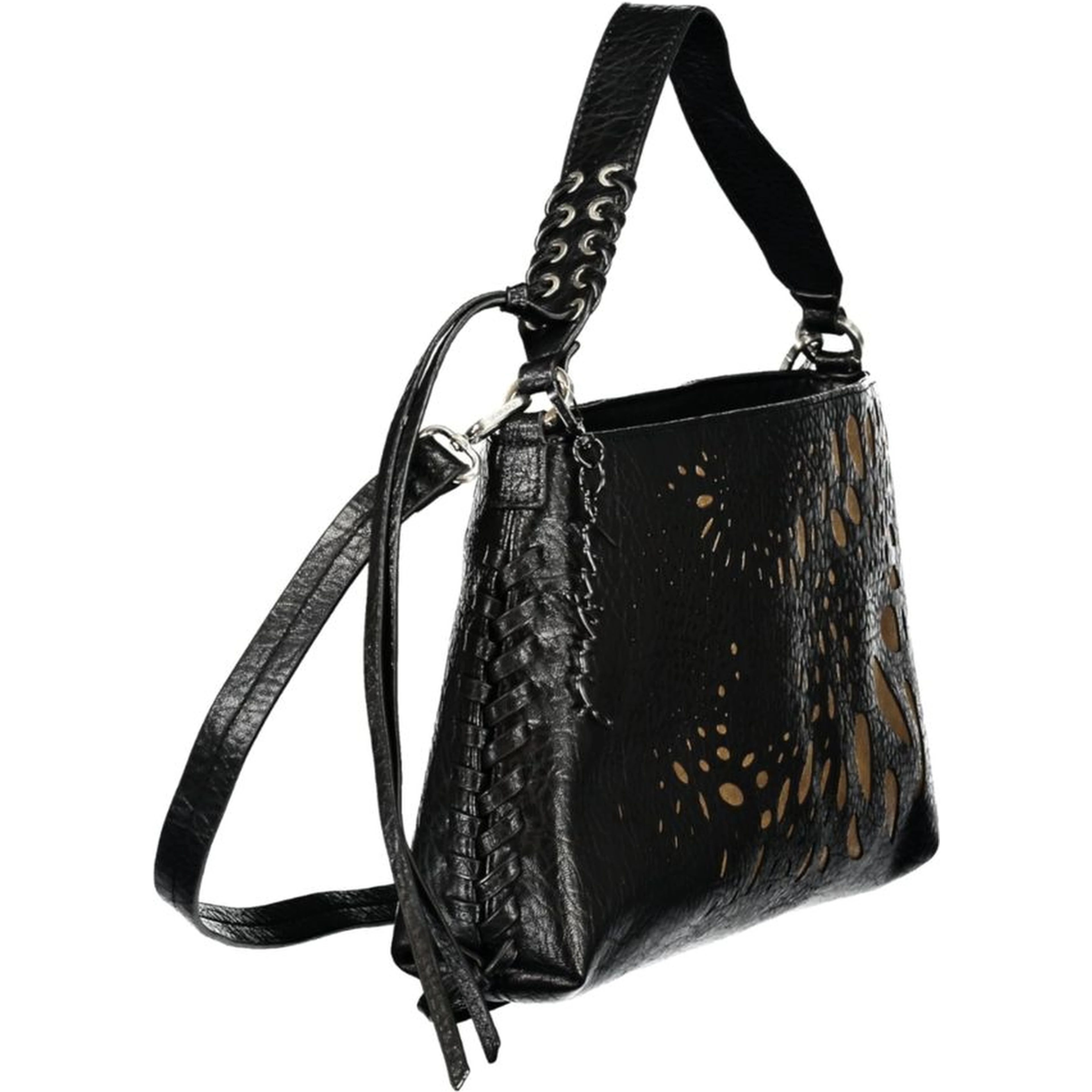 Black Polyurethane Women's Bag