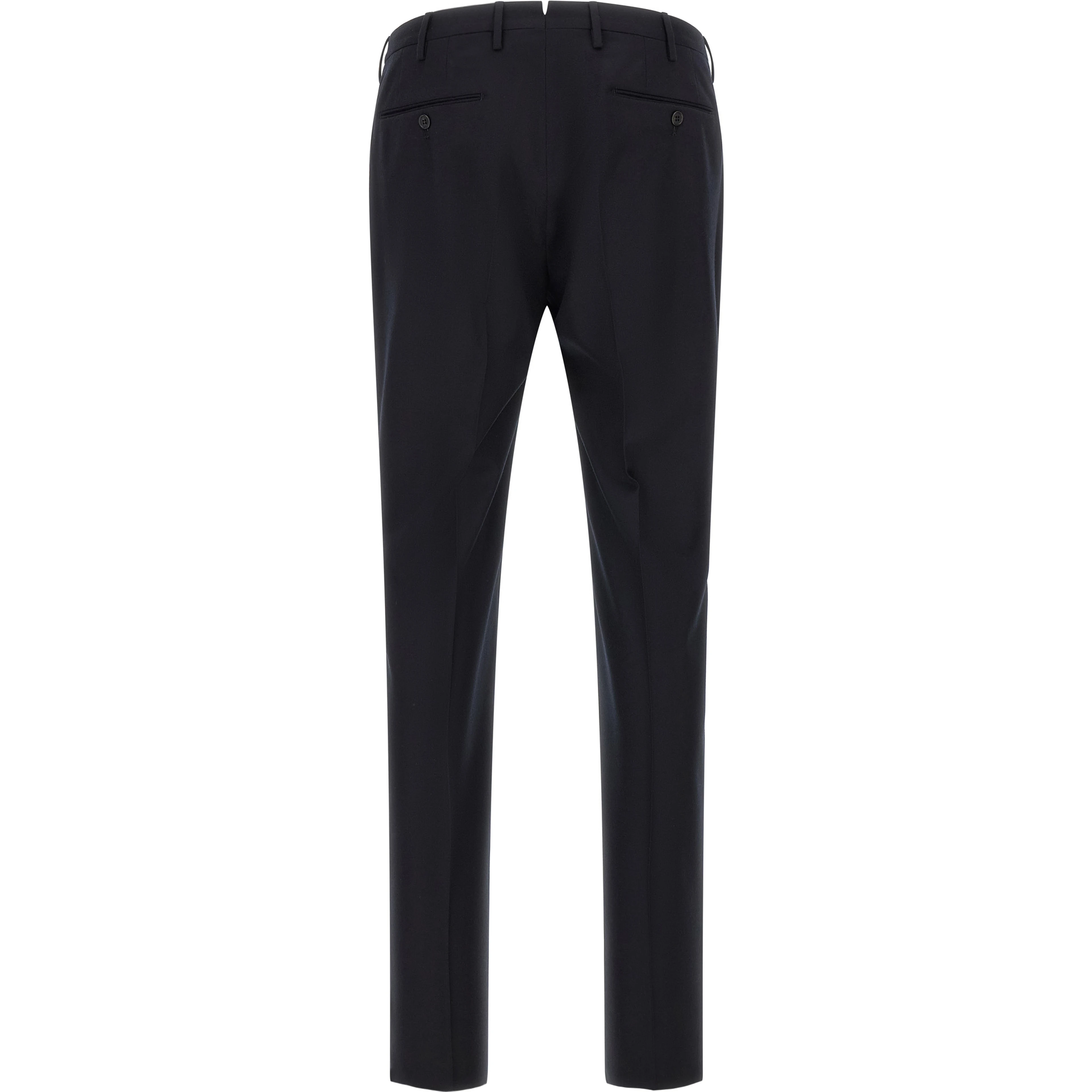 Blue Virgin Wool Dress Pants