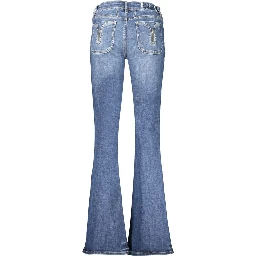 Blue Cotton Women's Jeans