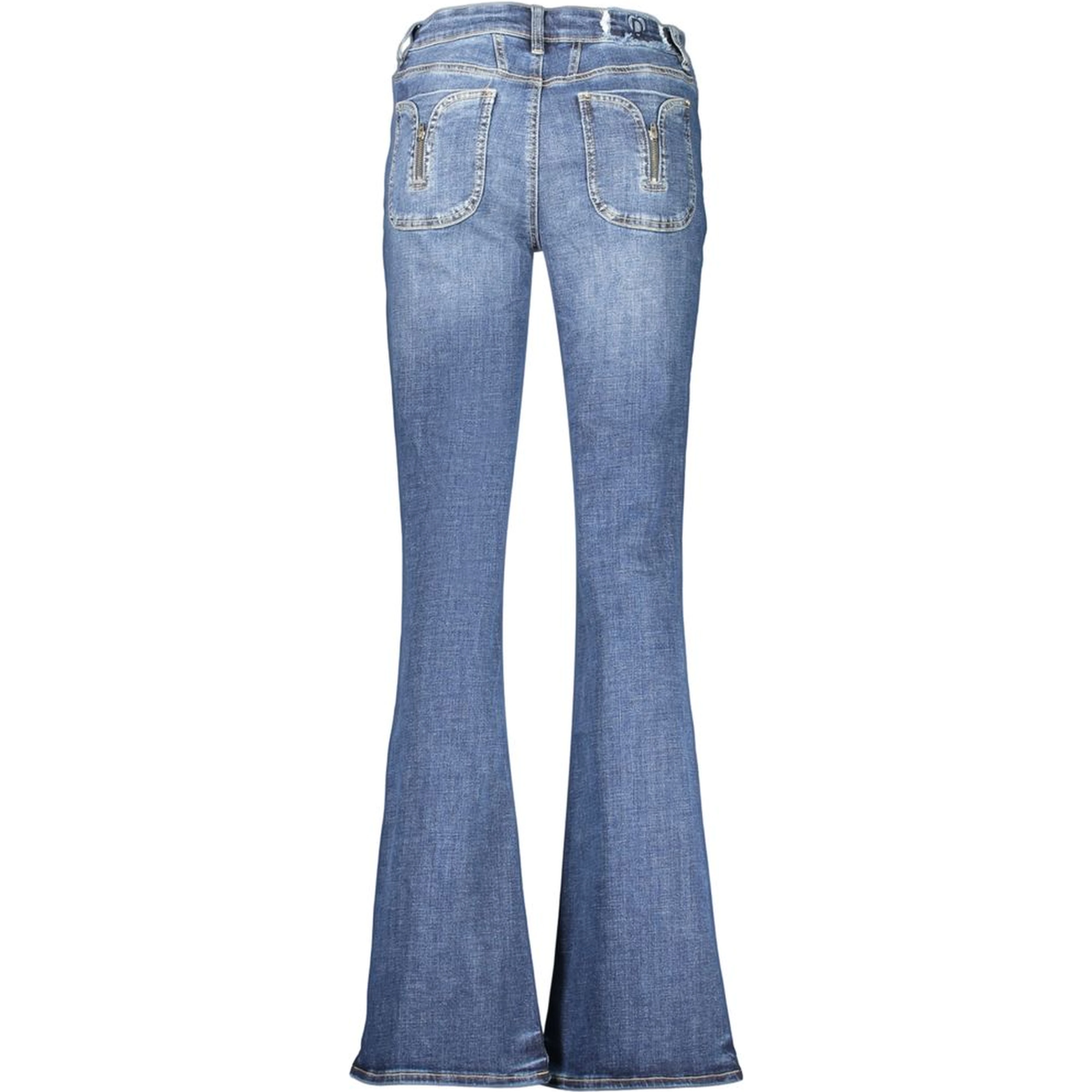 Blue Cotton Women's Jeans