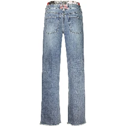 Blue Cotton Womens Jeans