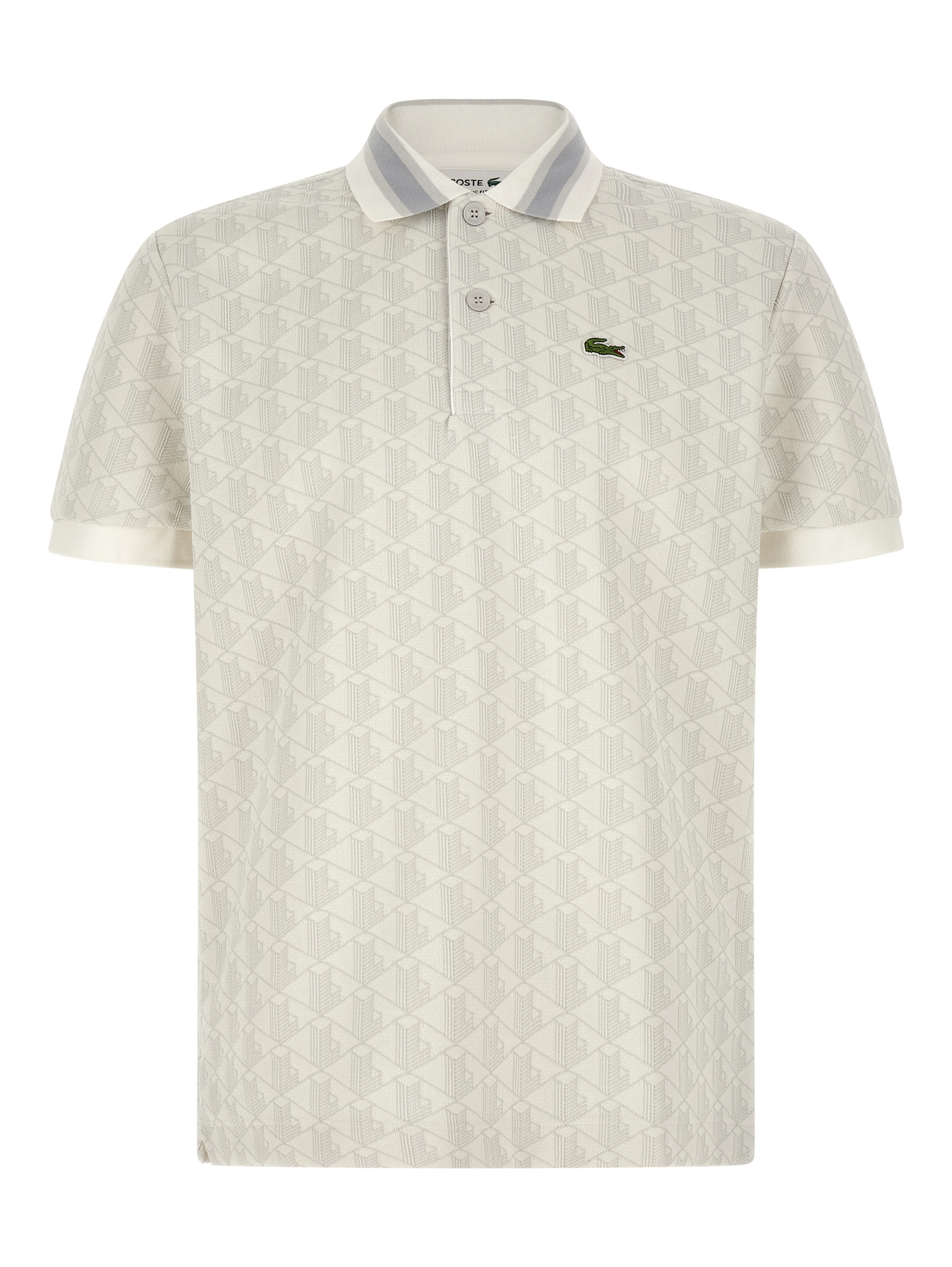 White Polyester Polo Shirt
