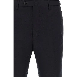 Blue Virgin Wool Dress Pants