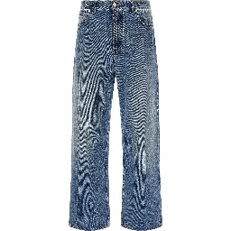 Blue Cotton Relaxed Fit Jeans