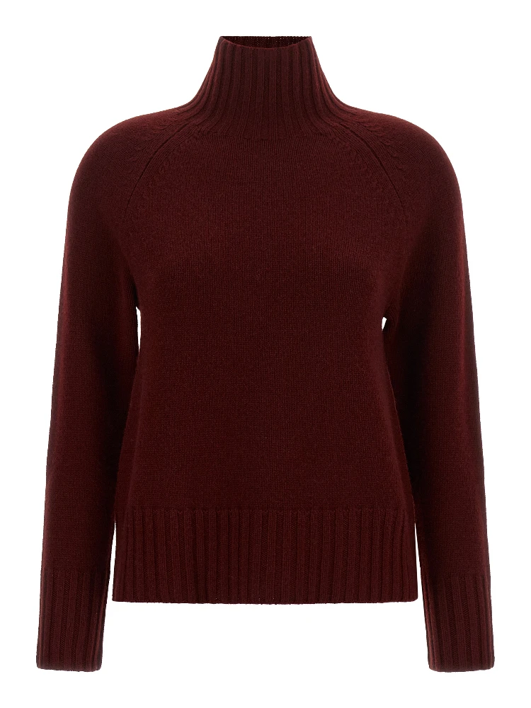 Bordeaux Wool Cardigan