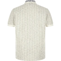 White Polyester Polo Shirt