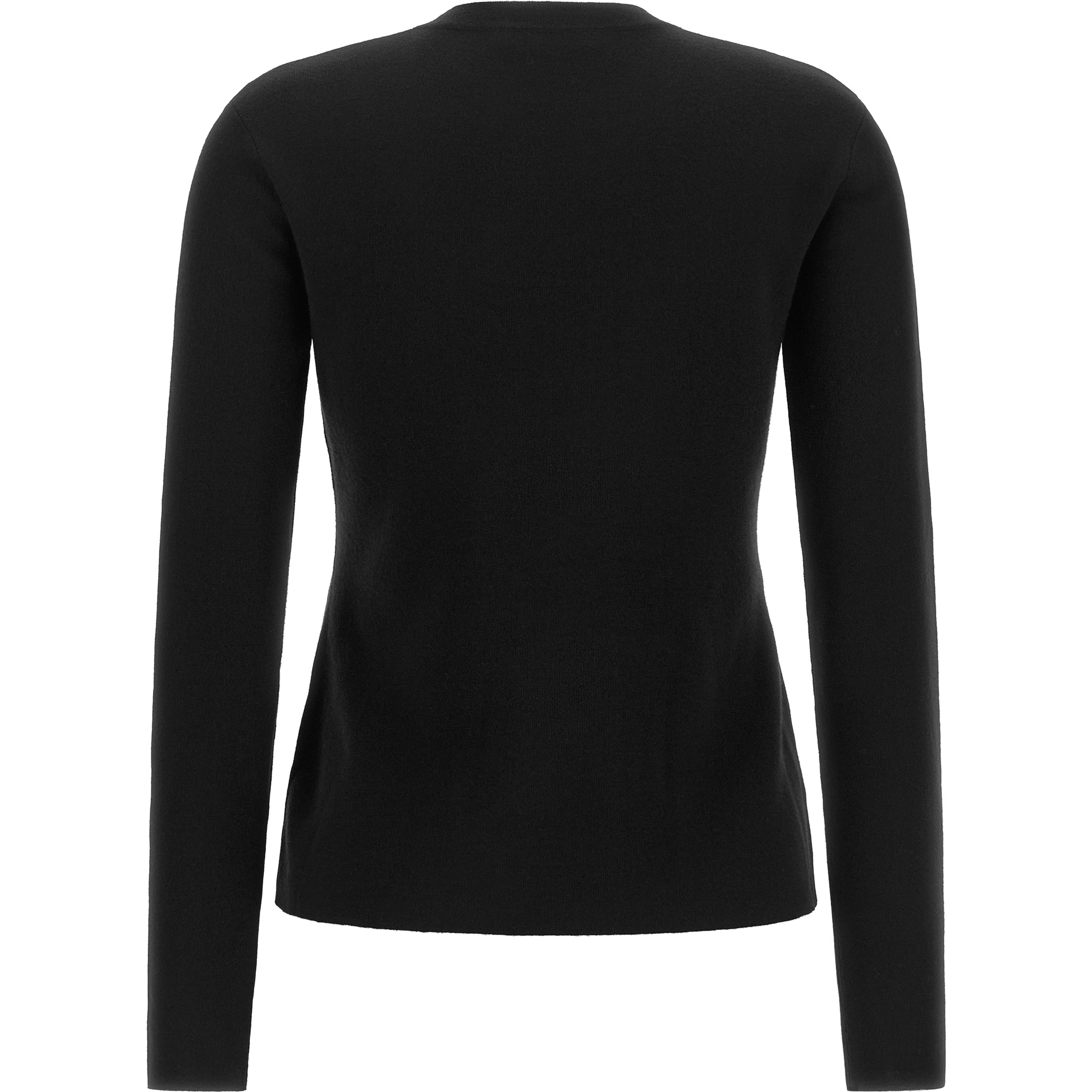 Black Virgin Wool Cardigan