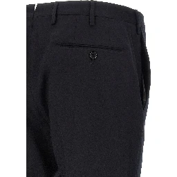 Blue Virgin Wool Dress Pants