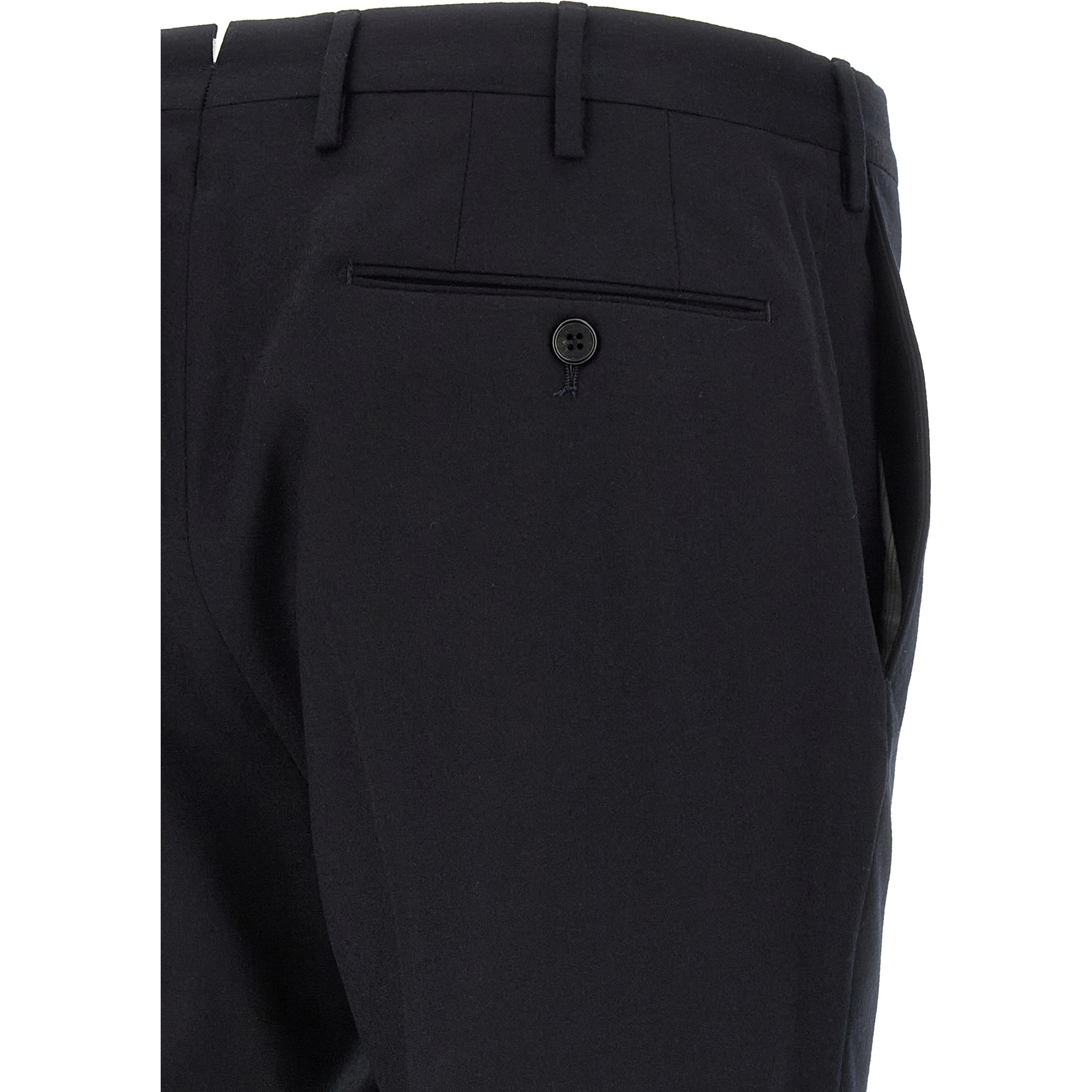Blue Virgin Wool Dress Pants