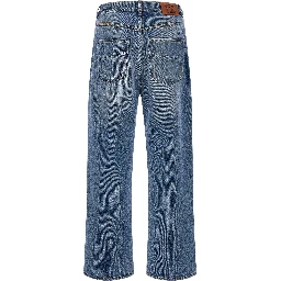 Blue Cotton Relaxed Fit Jeans