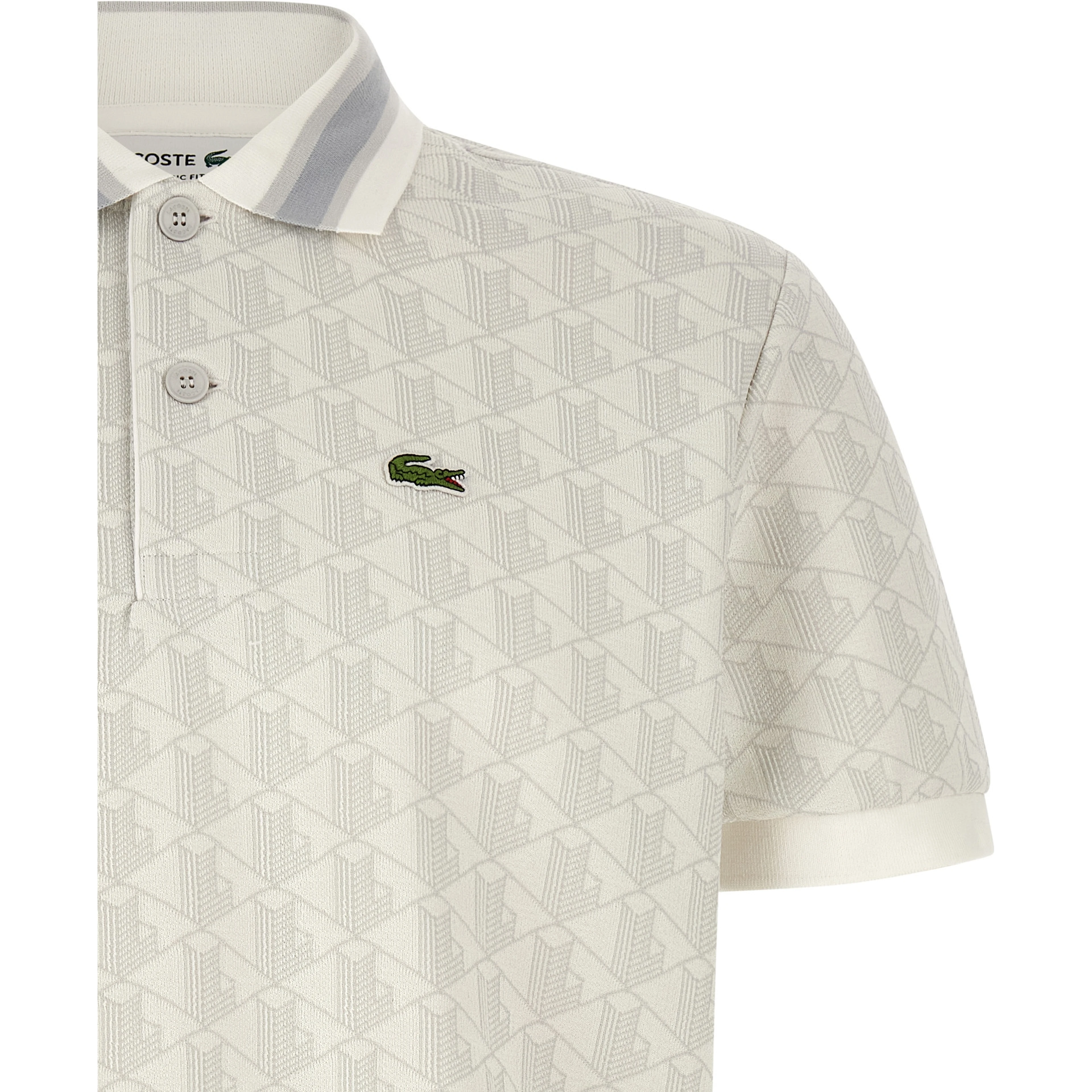 White Polyester Polo Shirt