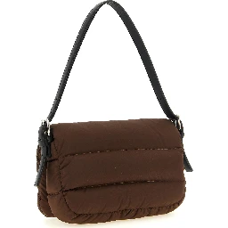 Brown Polyamide Shoulder Bag