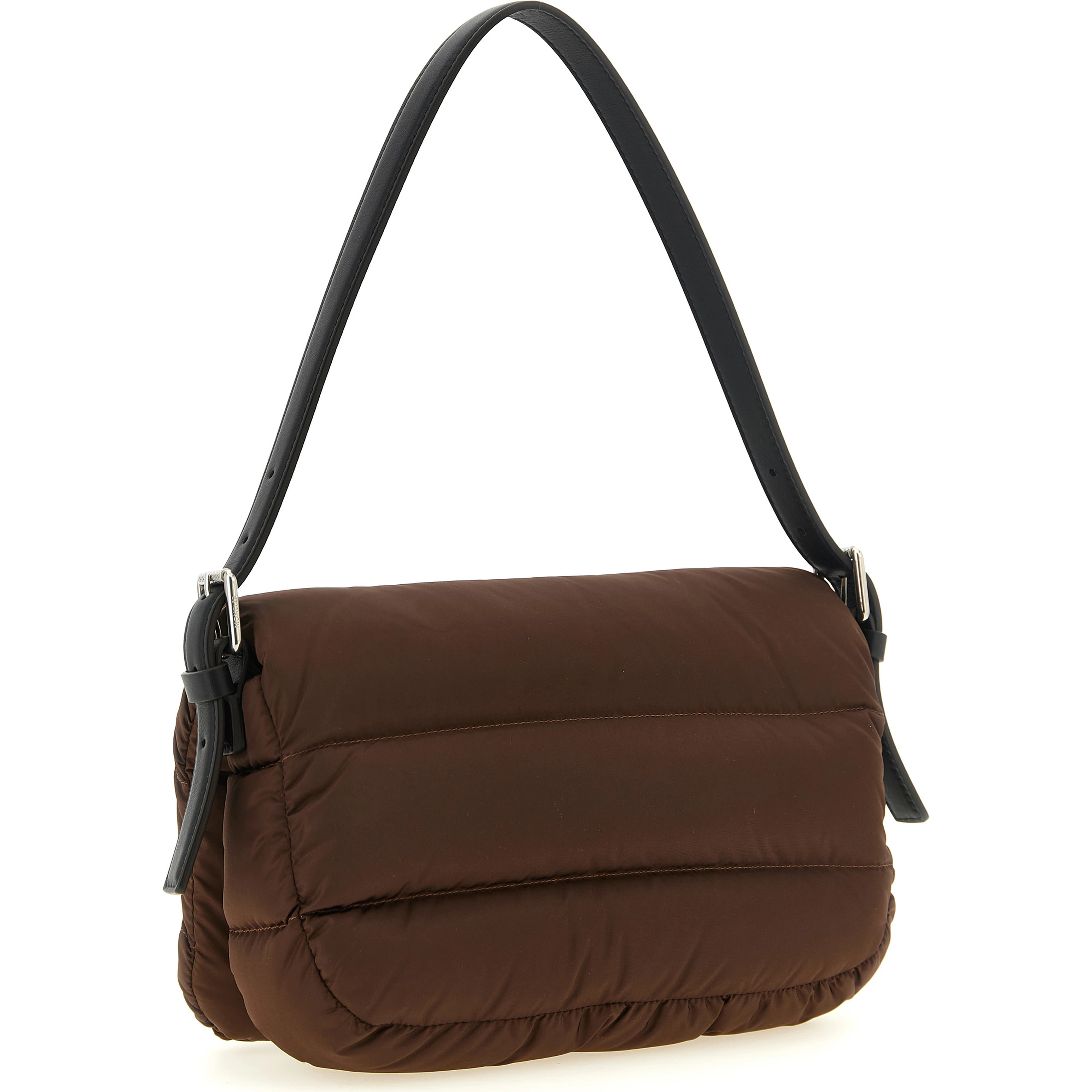 Brown Polyamide Shoulder Bag