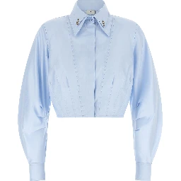 Blue Cotton Blouse