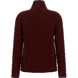 Bordeaux Wool Cardigan