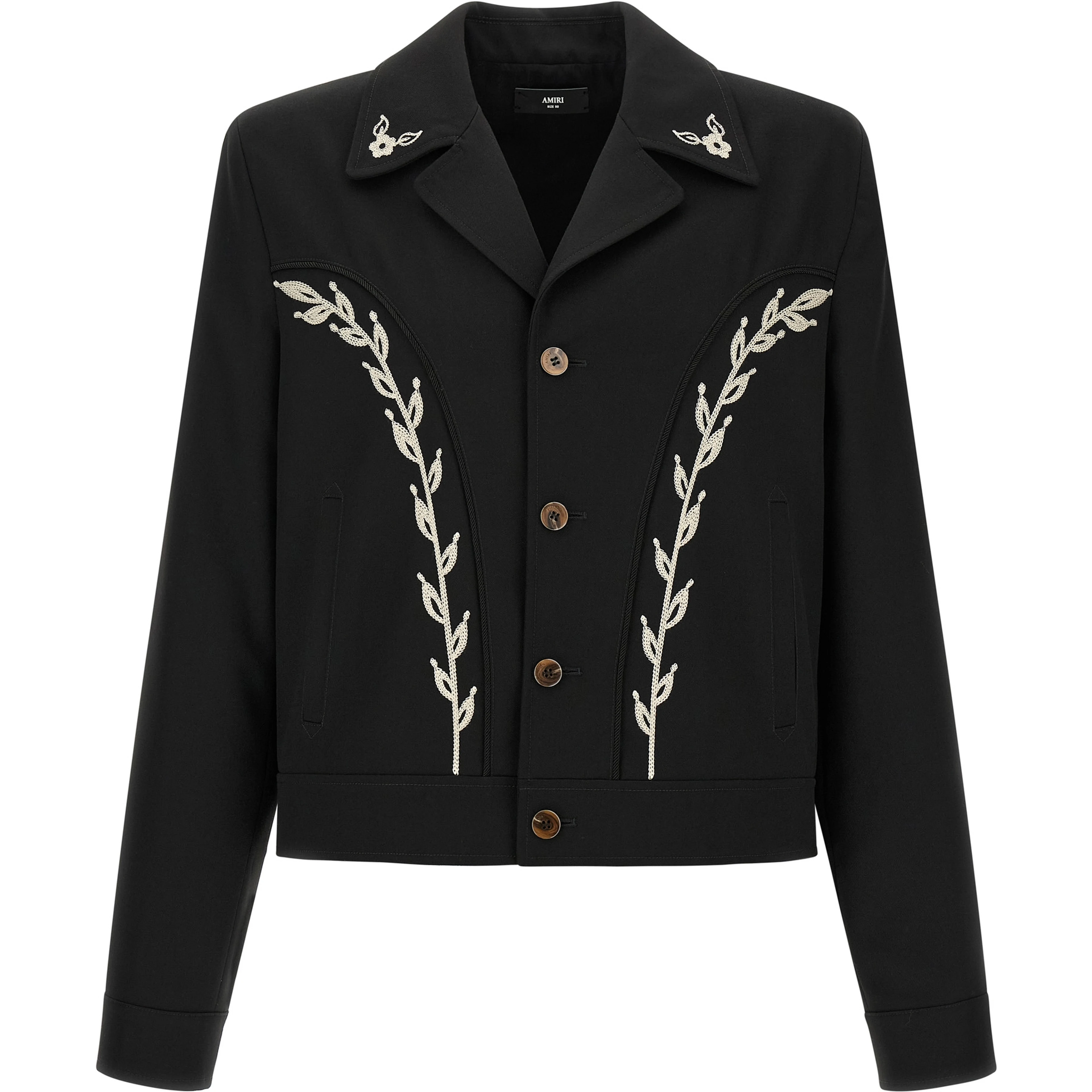 Black Polyester Full-Length Jacket
