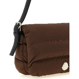 Brown Polyamide Shoulder Bag