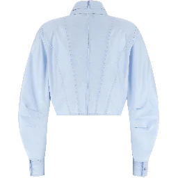 Blue Cotton Blouse