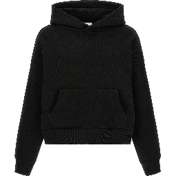 Black Cotton Sweatshirt