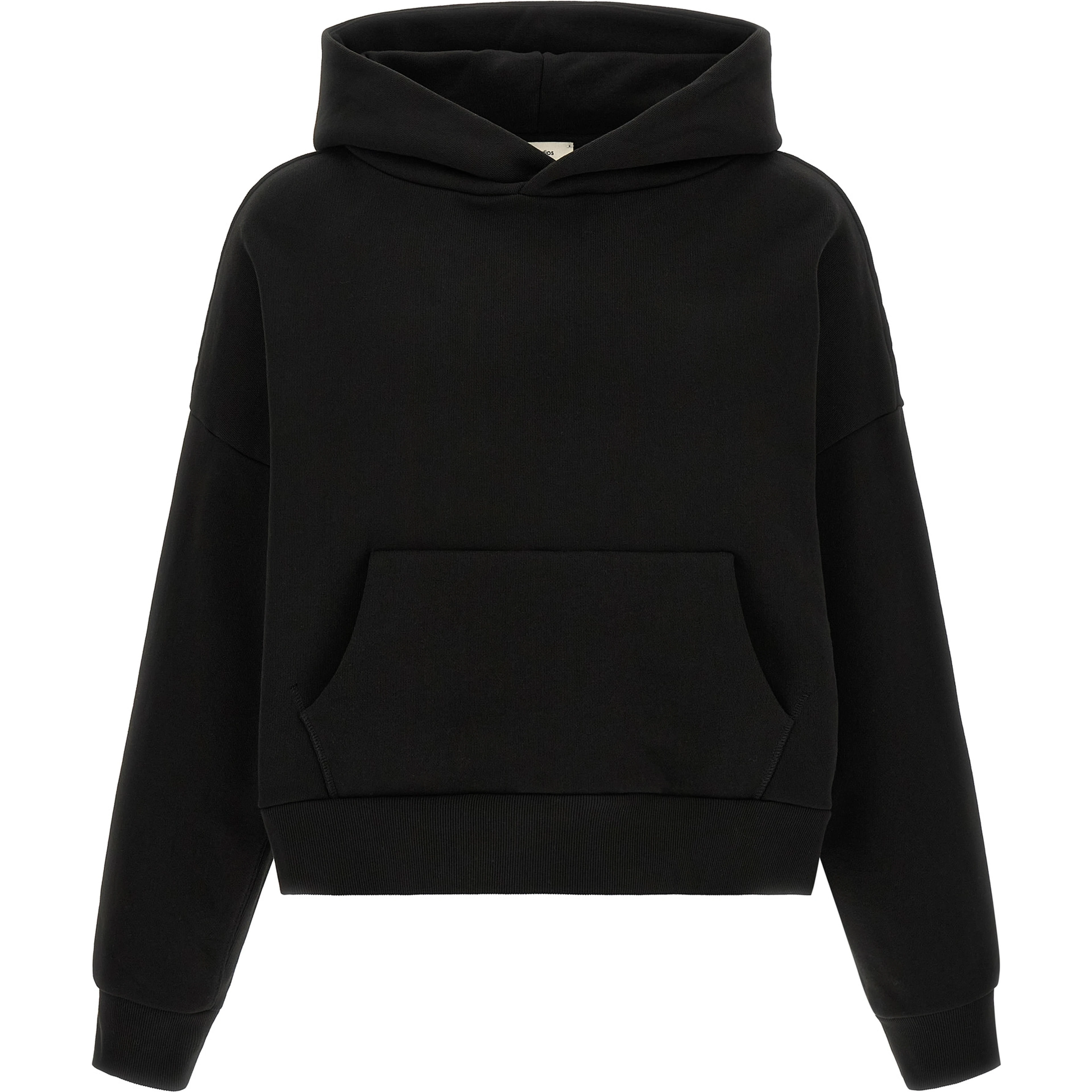 Black Cotton Sweatshirt